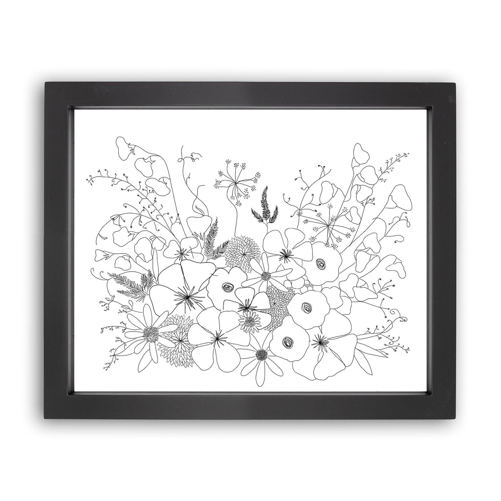 Victoria pressed flower layout
